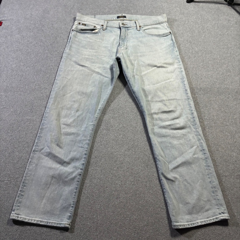 Polo Ralph Lauren Jeans Mens 36x29.5 Light Wash Hampton Relaxed Straight Denim